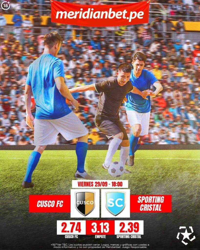 Cusco FC vs Sporting Cristal Meridianbet apostar
