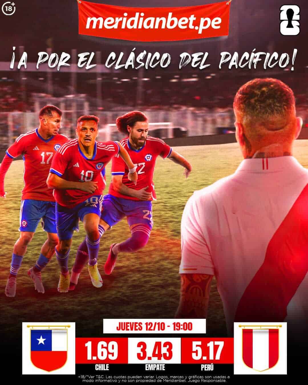 apostar Chile vs Peru eliminatorias 2026