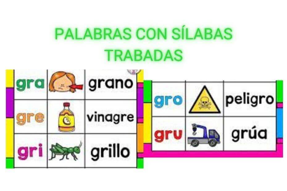 palabras con silabas trabadas