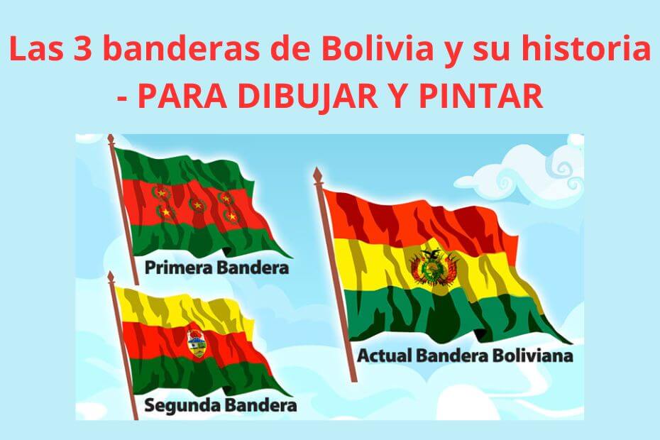 las tres banderas de bolivia y su historia